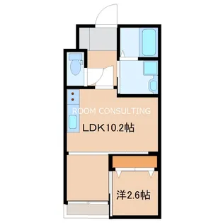ベルクレール下荒田【1階】の間取り