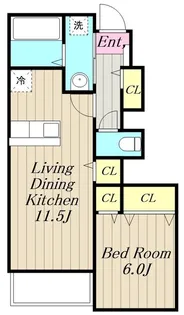 ポラリス オガワ【1階】の間取り