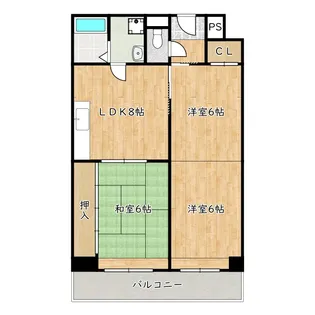 伸和ハイムビル【3階】の間取り