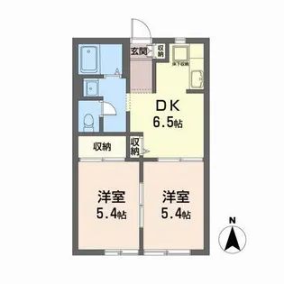 ピュア・コートB【1階】の間取り