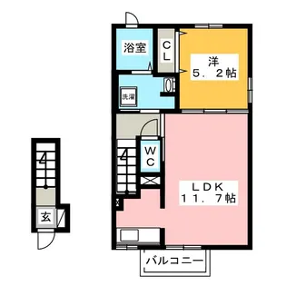 グレイス クリーク【2階】の間取り