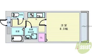 リコルテ サントルモンターニュ【1階】の間取り