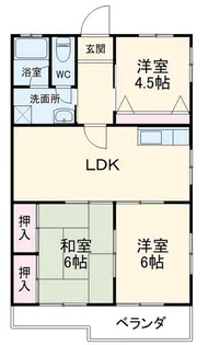 ヴィラまえばし【5階】の間取り