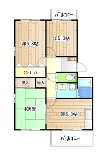 メリーベル壱番館【3階】の間取り