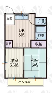 b’CASA一ノ割IVre-born【2階】の間取り