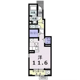 ヴィラ ウィングA【1階】の間取り