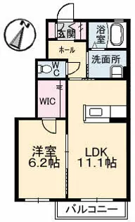 シャーメゾンミキハウス【1階】の間取り