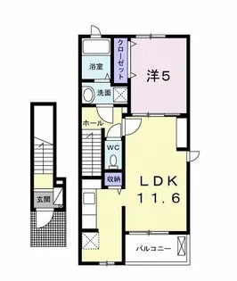 グランドペアレンツ浅井II A【2階】の間取り