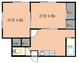 わかばハイツ鶴沢町【2階】の間取り