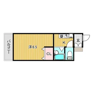 ハイツ北口【1階】の間取り