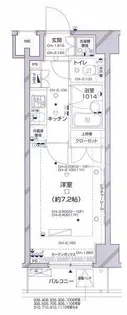 パレステュディオ新宿パークサイド【9階】の間取り