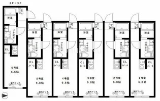 ベル・ハート子安【1階】の間取り