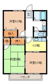 エスポワール B【2階】の間取り