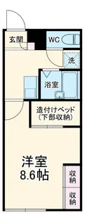 レオパレス市原C【1階】の間取り