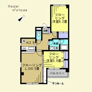 グリーンハーベン【3階】の間取り