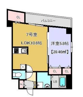 プランドール千葉【1階】の間取り