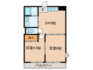 エスポワ-ル【1階】の間取り