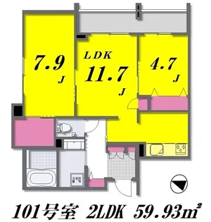 Sun Atomosphere~サン アトモスフィア~【1階】の間取り