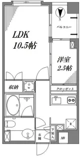 スミール都立大【5階】の間取り