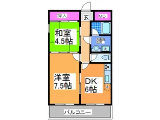 山田マンション【2階】の間取り
