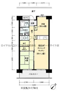 フロール山田町第2【11階】の間取り