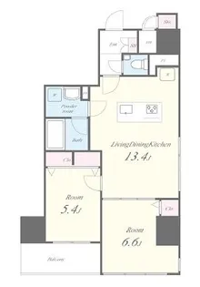 トラッド日本橋人形町【9階】の間取り
