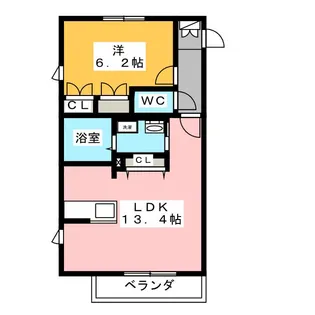 アカンサスIII【1階】の間取り