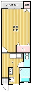 山本ハイツ【3階】の間取り