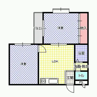 ウエストワンIII【3階】の間取り