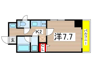 Bless Residence ogibashi【7階】の間取り