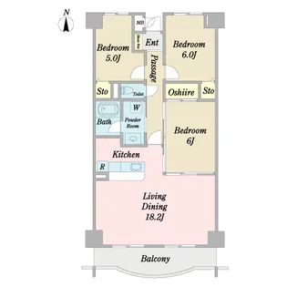 フェニックスガーデン【8階】の間取り