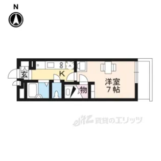 レオパレスエヴァーグリーン三条【3階】の間取り