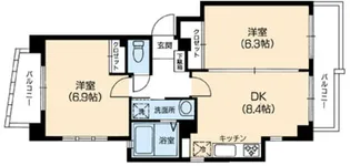 エーデルブルーメ伊興【2階】の間取り