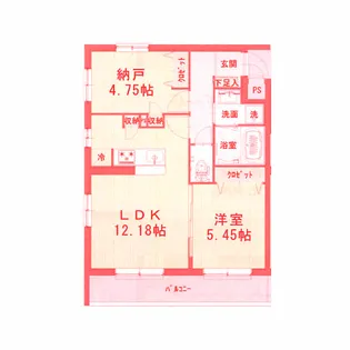 Paulownia Valley take10 西横浜【2階】の間取り