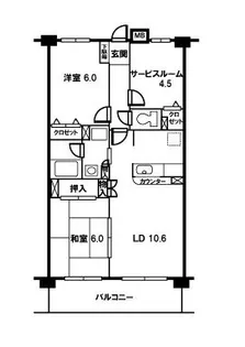 グリシーヌ朝霞【3階】の間取り