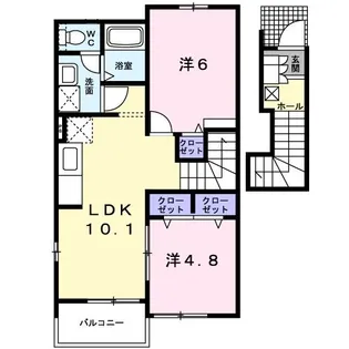 ハナミズキA【2階】の間取り