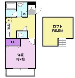 Aレガート久留米大学前 B棟【1階】の間取り