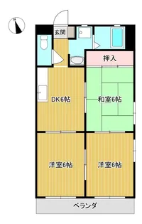 グレイスフル清和西館【1階】の間取り