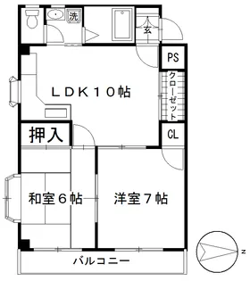 メゾンド24-上石原2丁目-【3階】の間取り