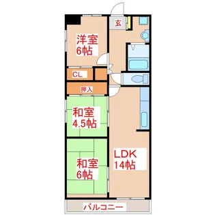 大和屋ビル【6階】の間取り