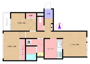 仮称 コモドビル【2階】の間取り