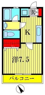 フェアリースター【1階】の間取り