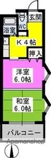 パークサイド黒川【3階】の間取り
