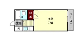 エクセレント河【3階】の間取り