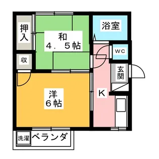 第2ペガサスA棟【2階】の間取り