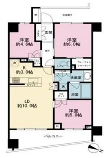 パークナード目黒【7階】の間取り