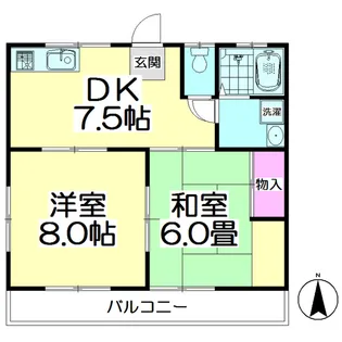 大宗コーポ第三【1階】の間取り