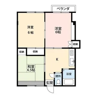 レジデンス桜ケ丘B【3階】の間取り