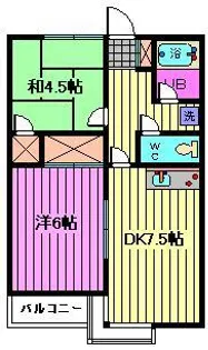 デュエット本太【2階】の間取り