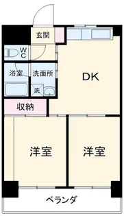 ハーモニー東林間【4階】の間取り
